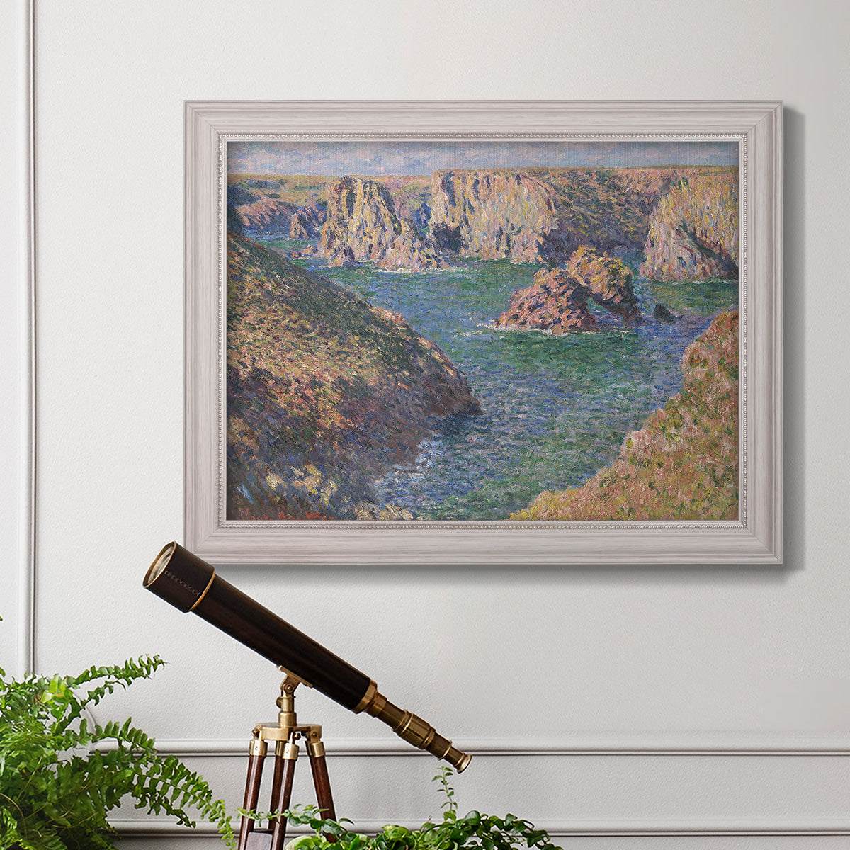 Port-Domois, Belle-Isle - Ornate Framed Canvas Print