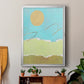 Green and Gold Pieced Landscape I - Modern Framed Canvas Print