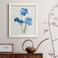 Blue Blossom Botanical I - Premium Canvas Framed in Barnwood - Ready to Hang