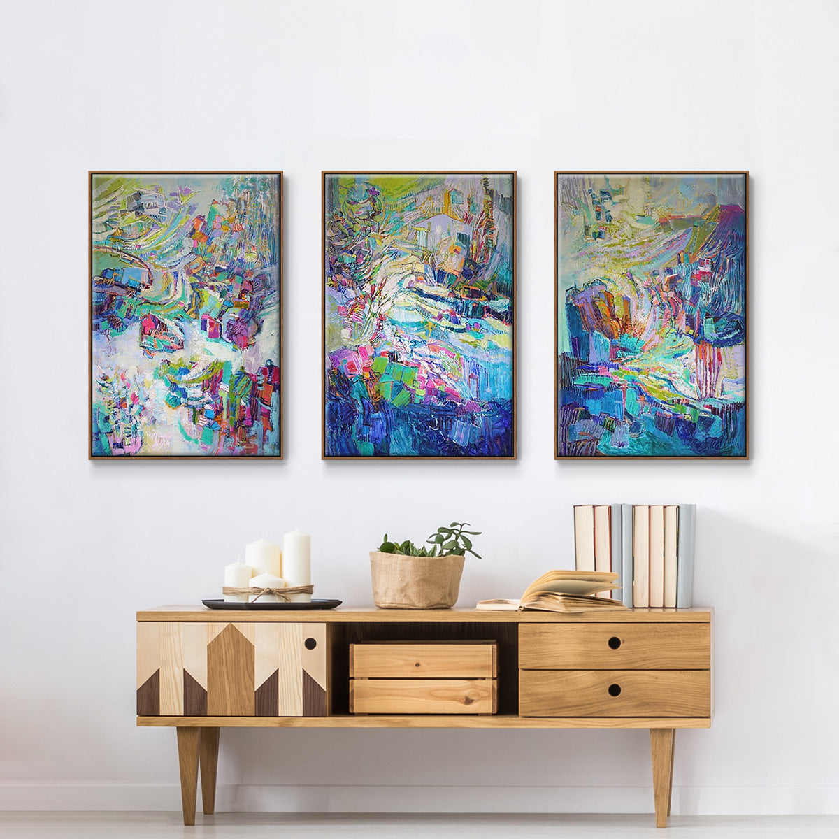 Gathering up the Goddess I - Floater Framed Canvas Set