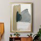 Marble Block Symmetry II - Modern Framed Canvas Print