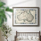 Bordered Map of Australia-Premium Framed Print - Ready to Hang