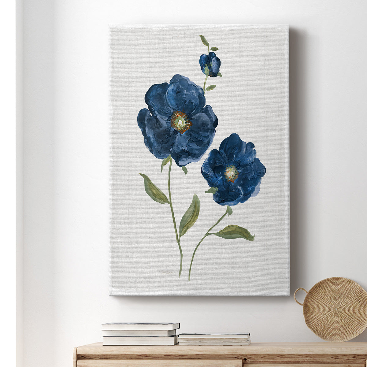 Blue Poppies - Canvas Art Print