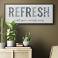 Refresh - Floater Framed Canvas Print