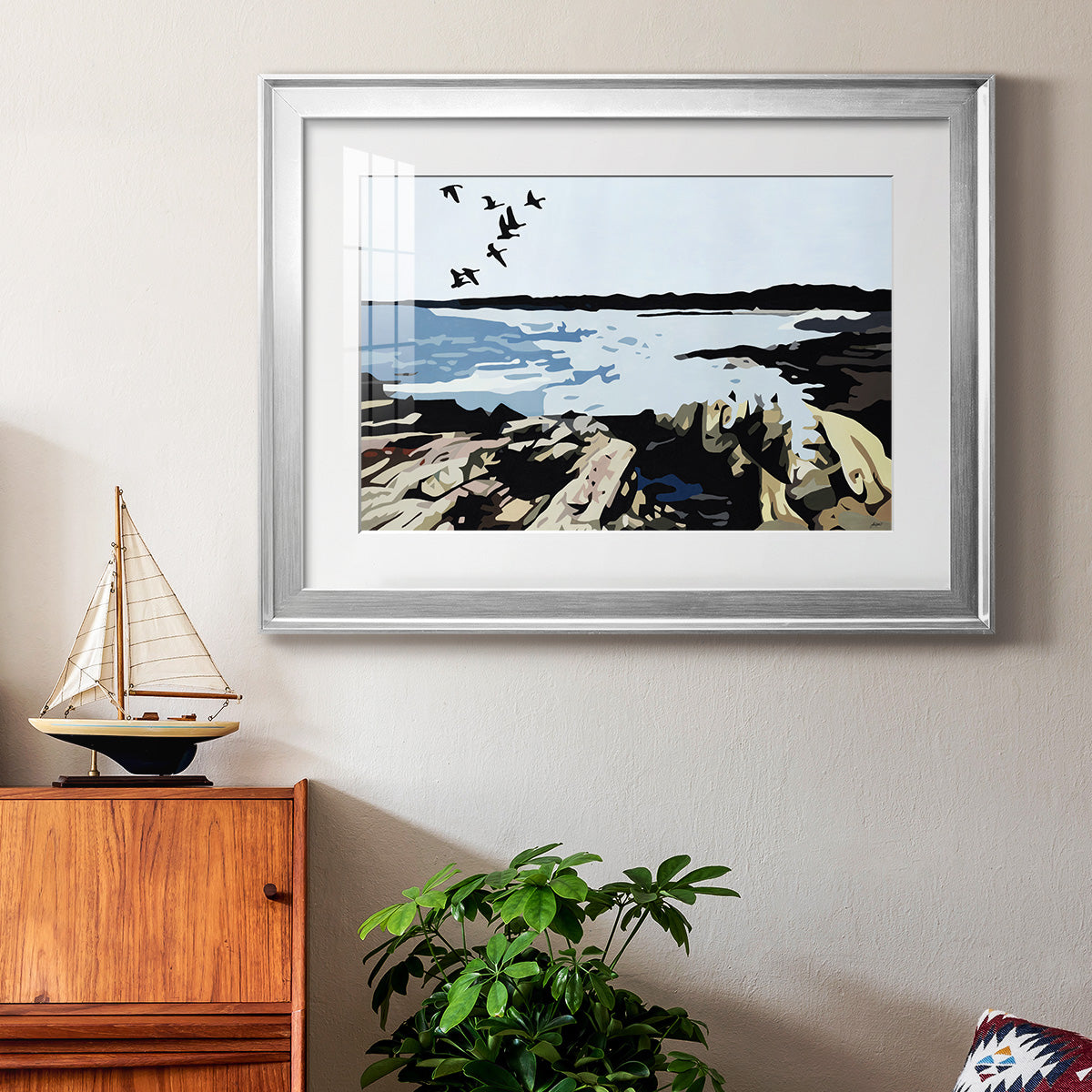 Maine Event - Modern Framed Art Print