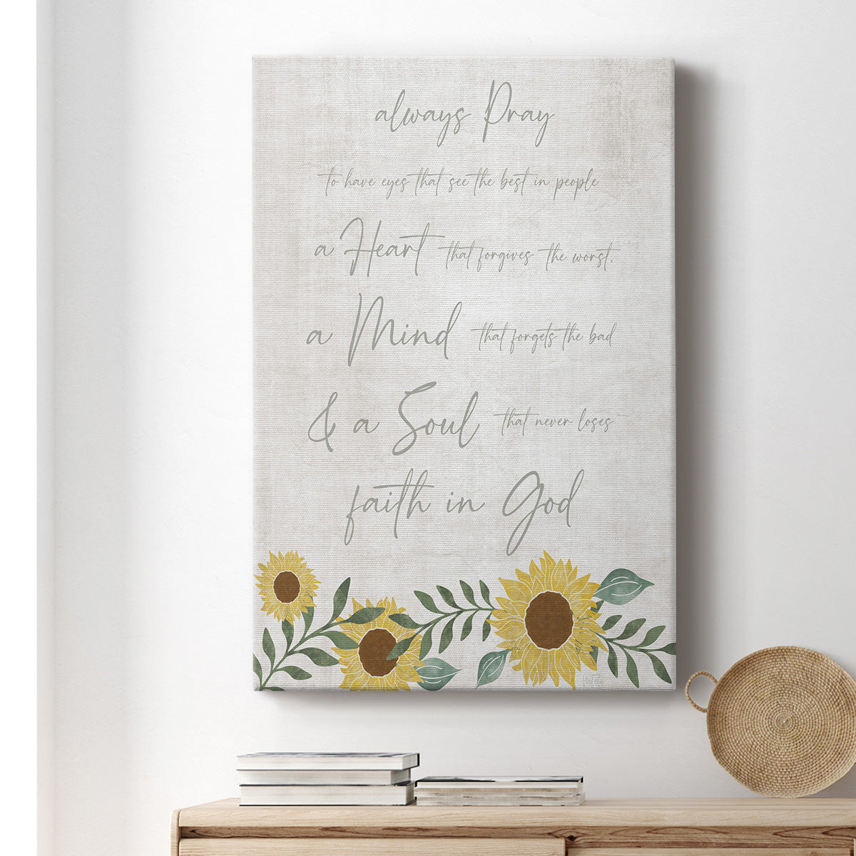 Always Pray - Canvas Art Print