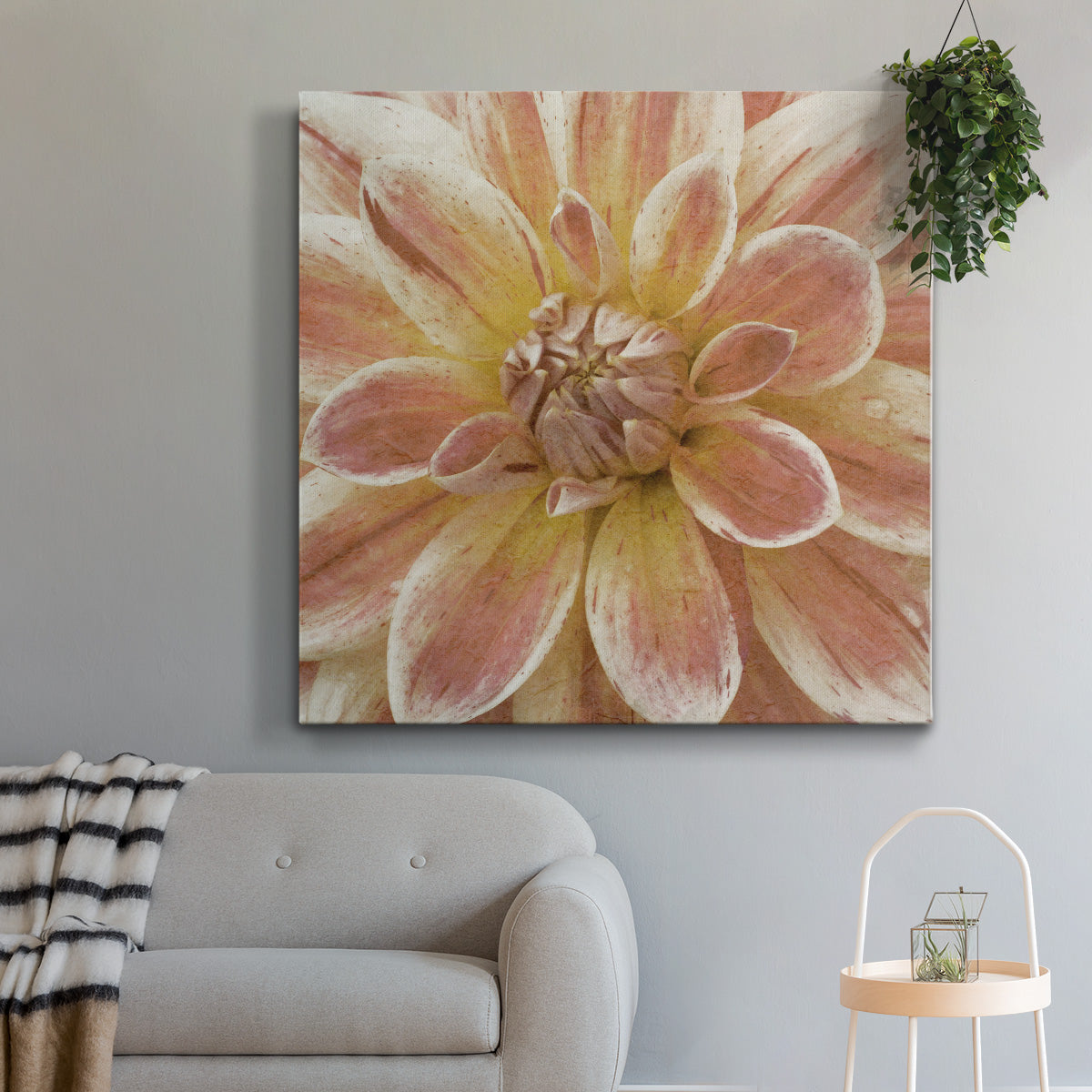 Wall Flower V-Premium Gallery Wrapped Canvas - Ready to Hang