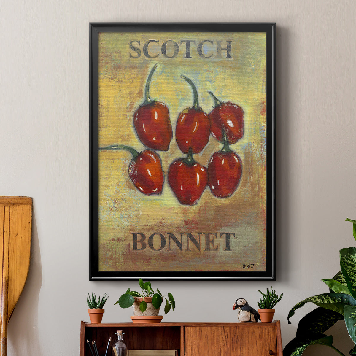 Scotch Bonnet - Modern Framed Canvas Print