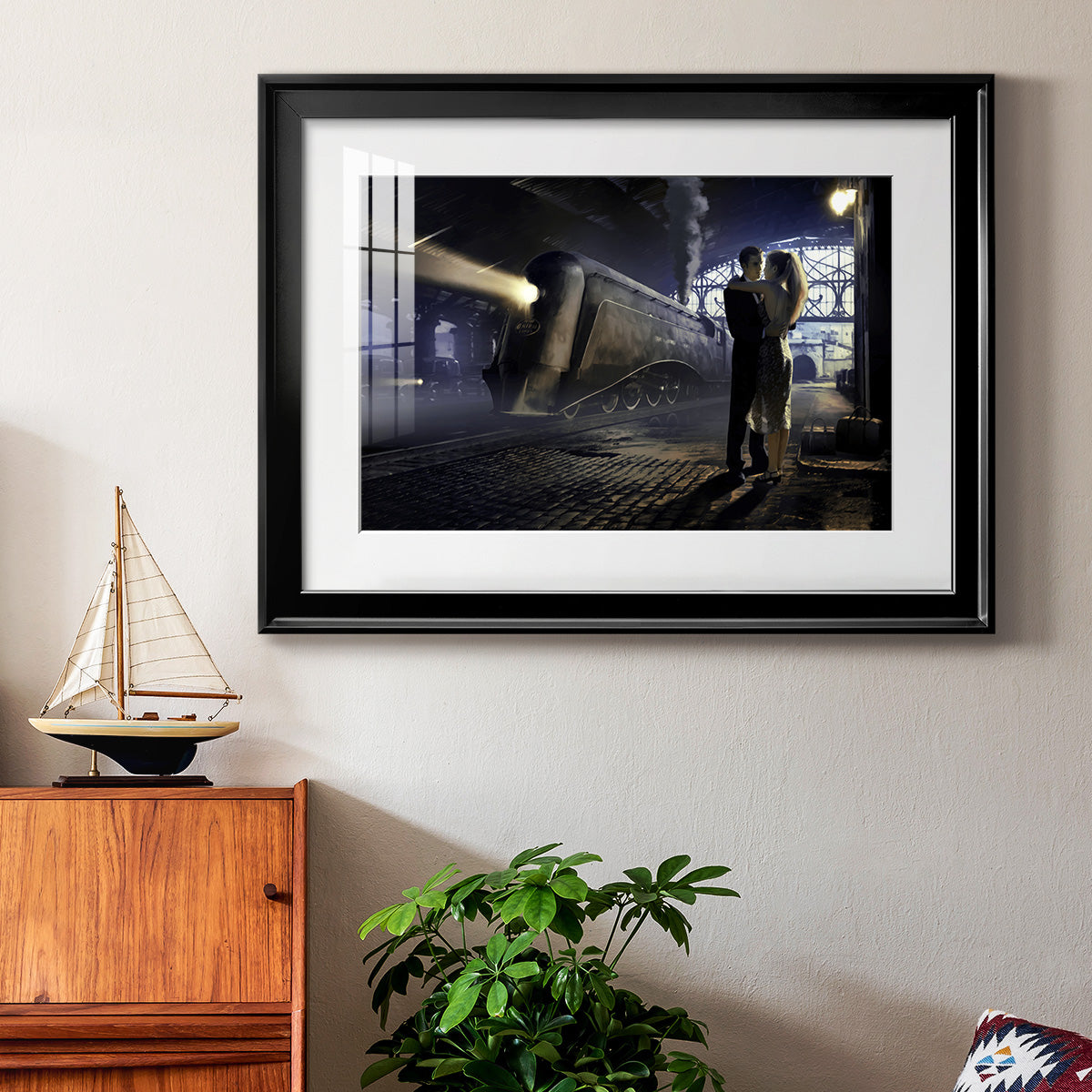 Train Depot Premium Framed Print - Ready to Hang