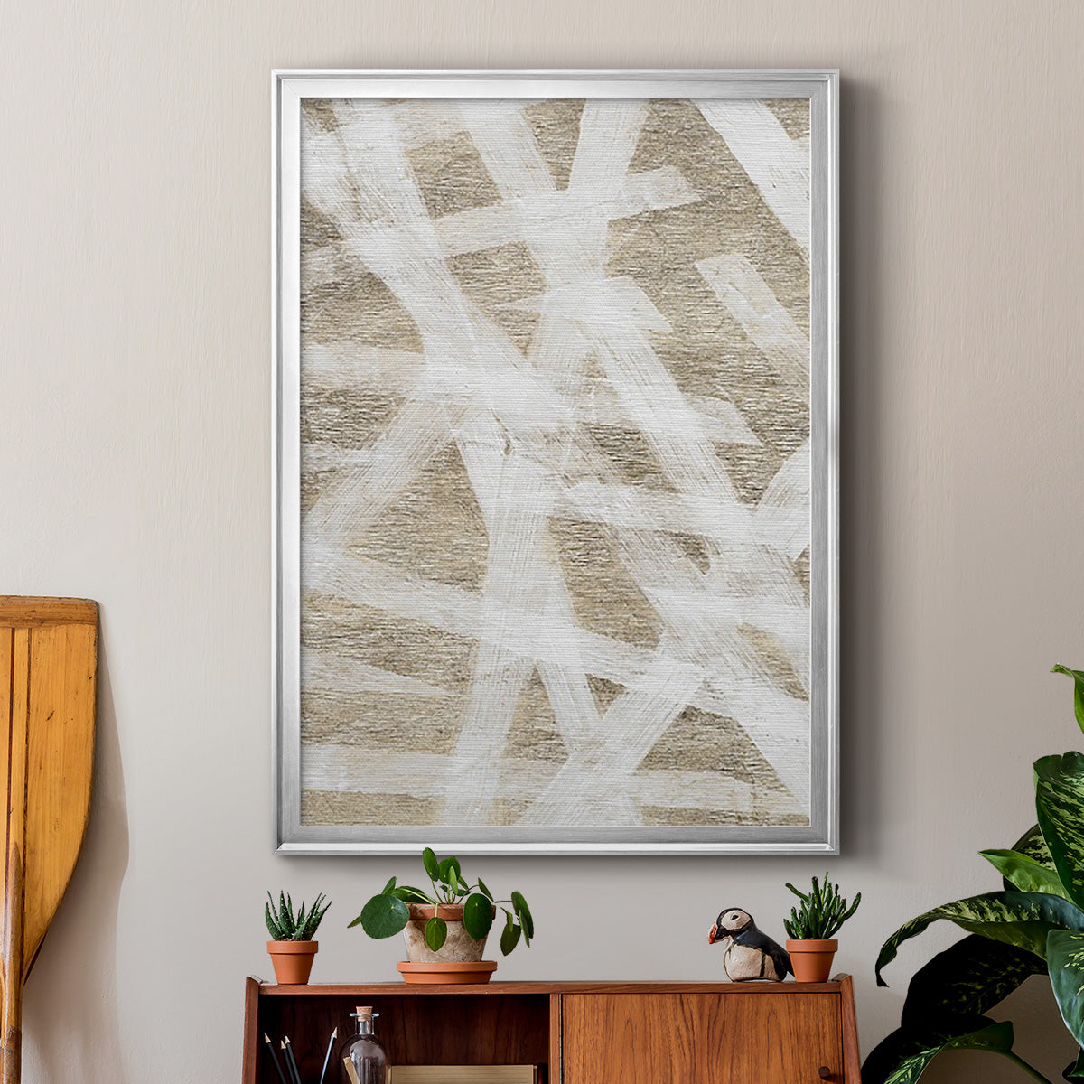 Splinters - Modern Framed Canvas Print