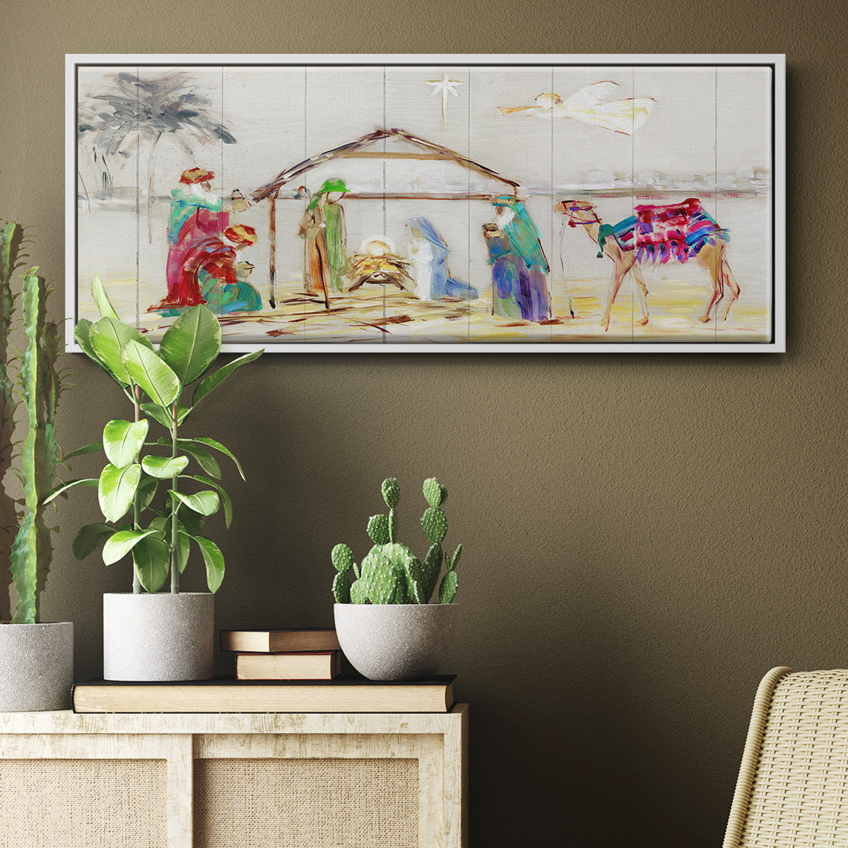 Nativity - Floater Framed Canvas Print