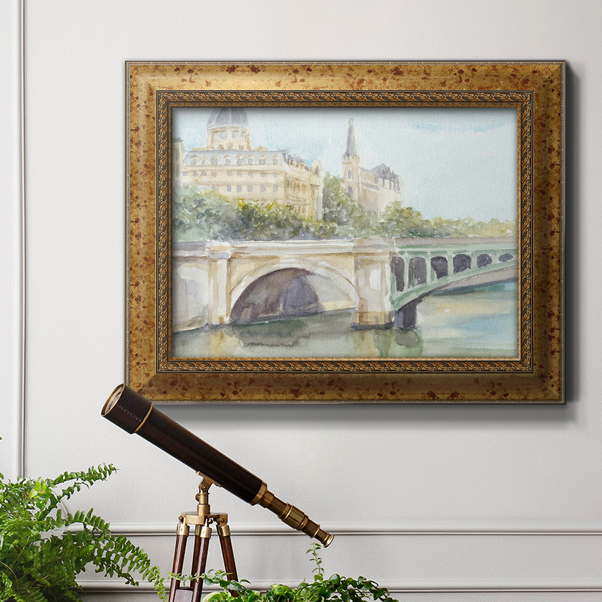 French Bridge Study IV Premium Framed Canvas- Ready to Hang