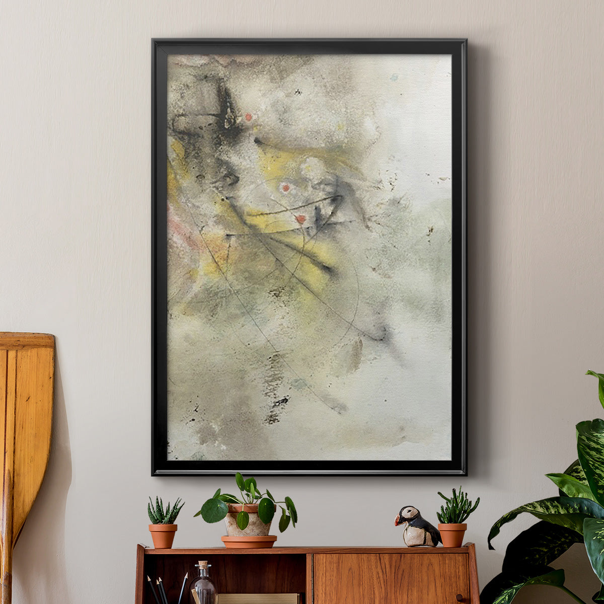 Soft Inspiration II - Modern Framed Canvas Print