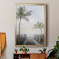 Palm Walk - Modern Framed Canvas Print