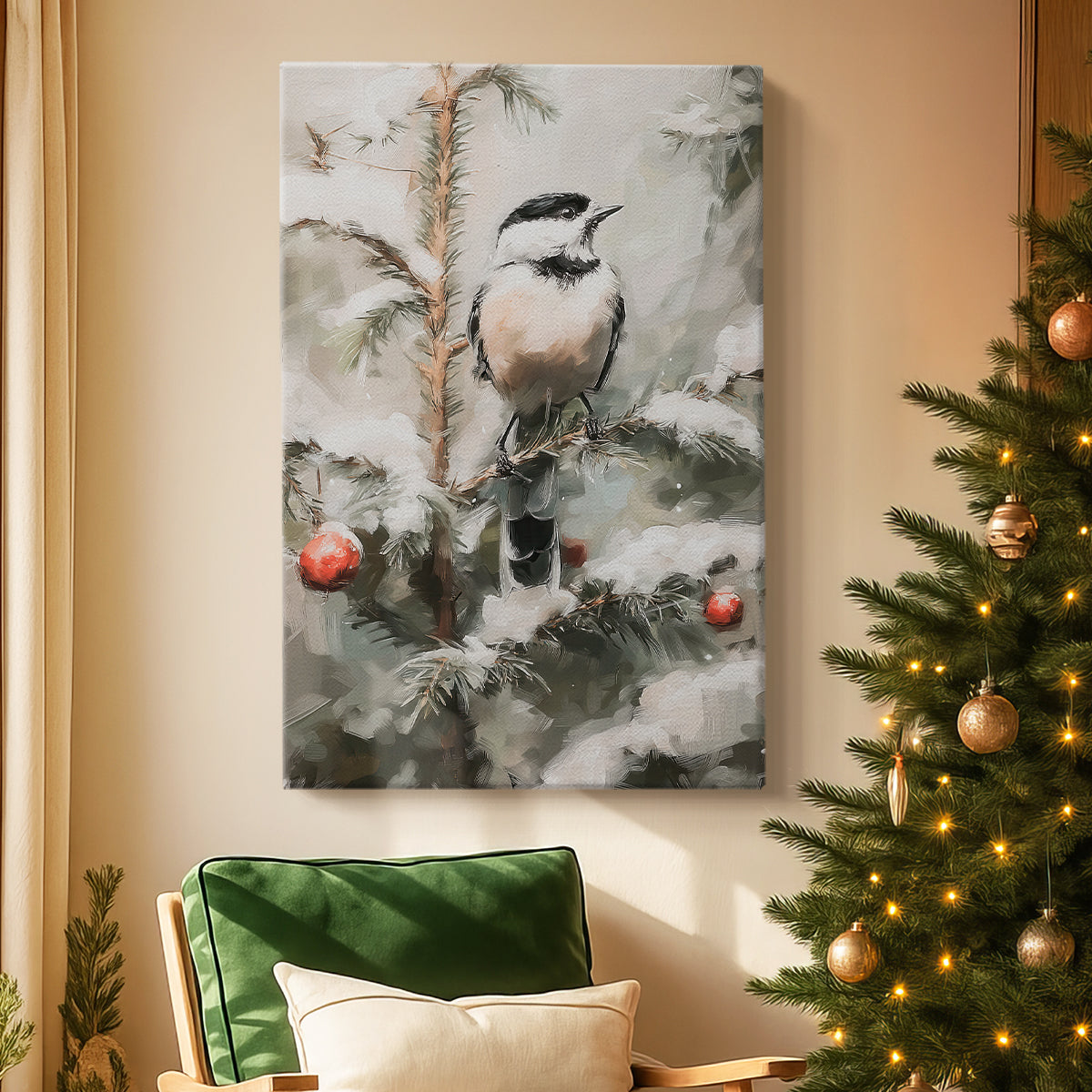 Chalk Midwinter Square - Canvas Art Print