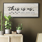 This is Us and the Dog - Floater Framed Canvas Print