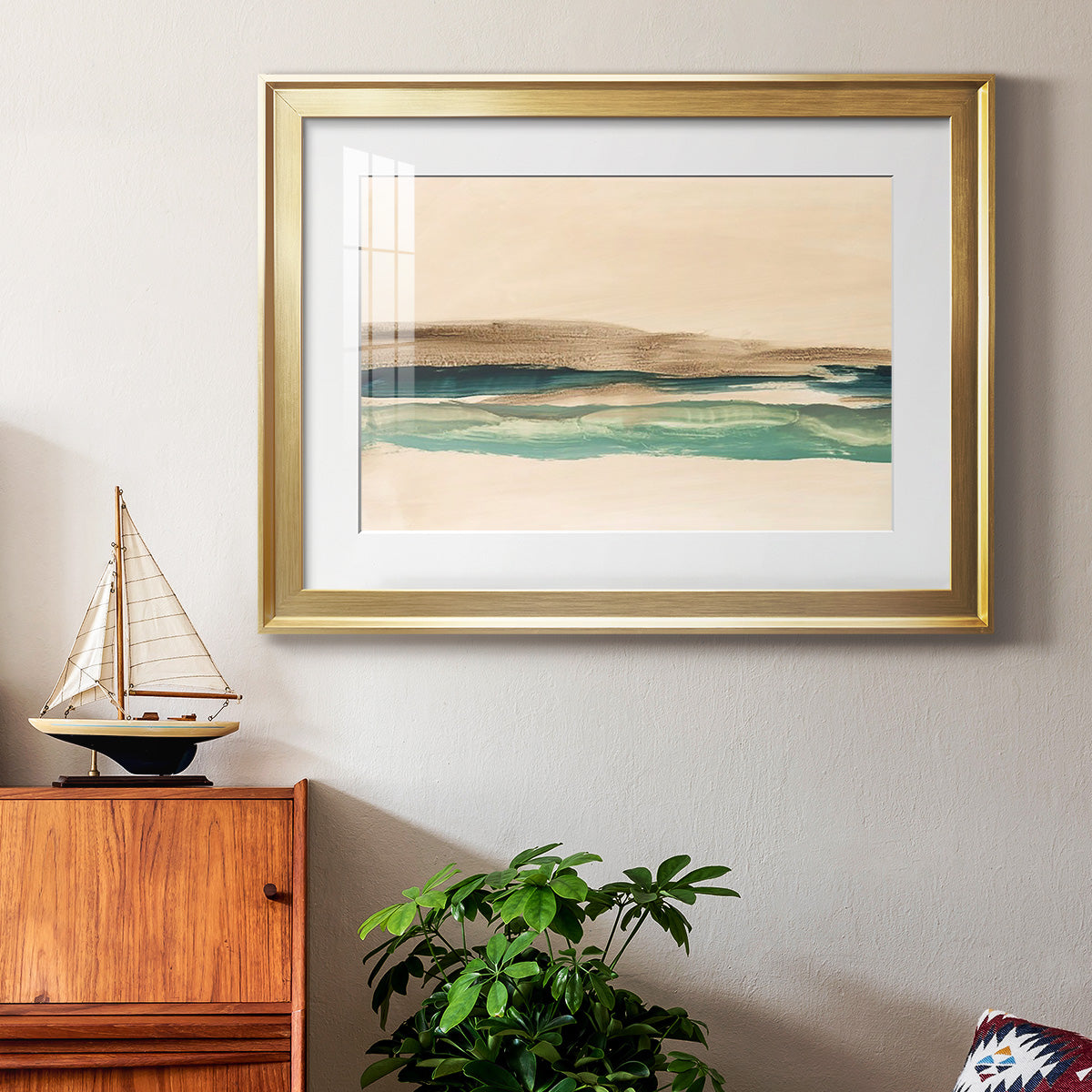 Layered Horizon I Premium Framed Print - Ready to Hang