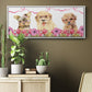 Puppy Valentine Collection D - Floater Framed Canvas Print