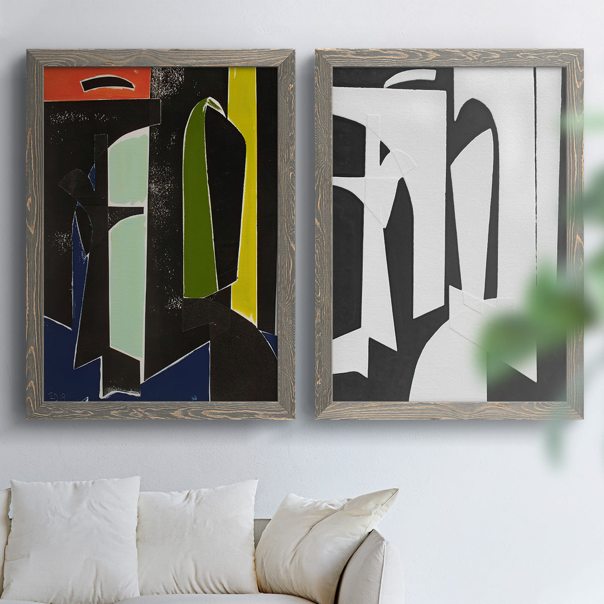 Spanish Arches - Premium Framed Canvas 2 Piece Set - Ready to Hang