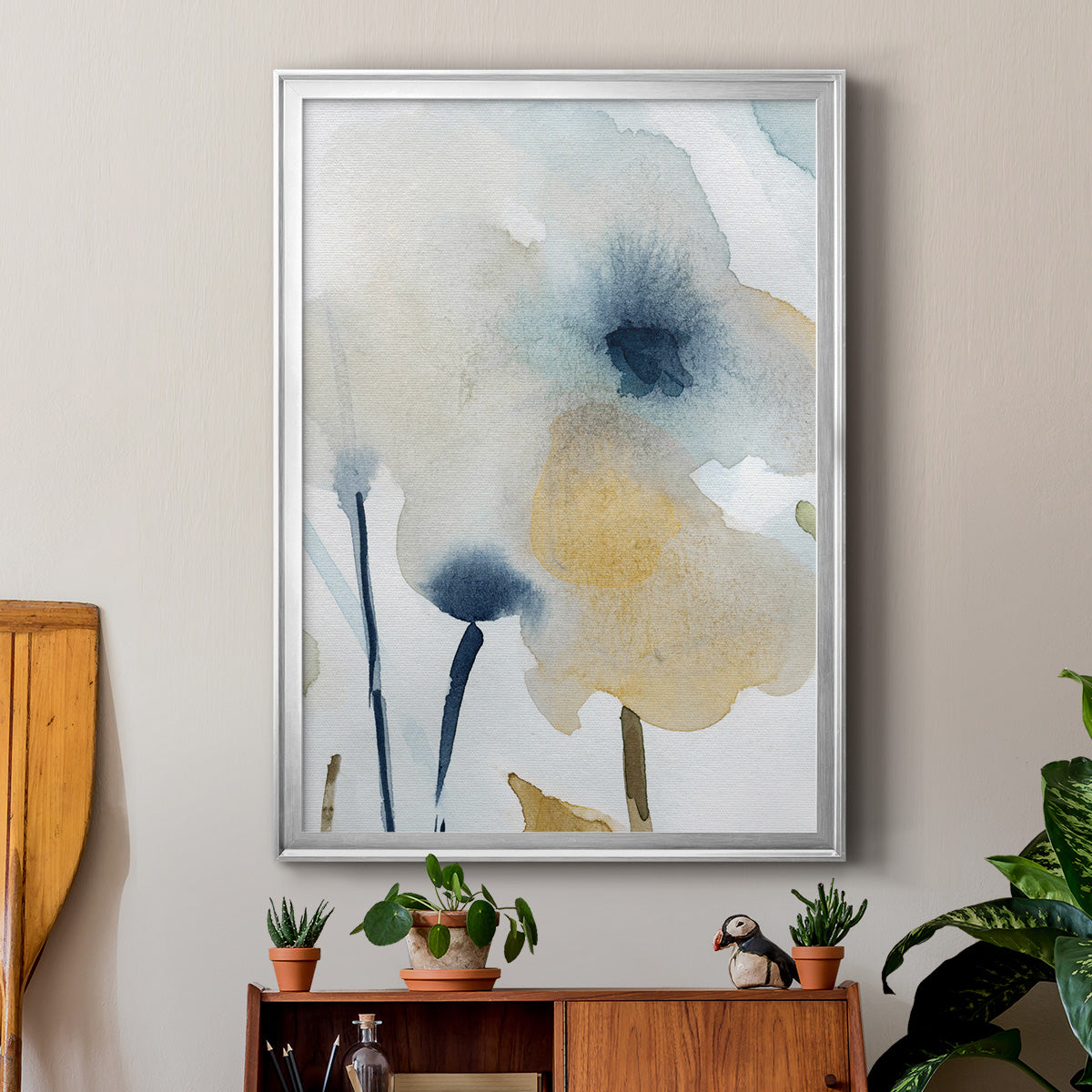 Blooming Wash I - Modern Framed Canvas Print