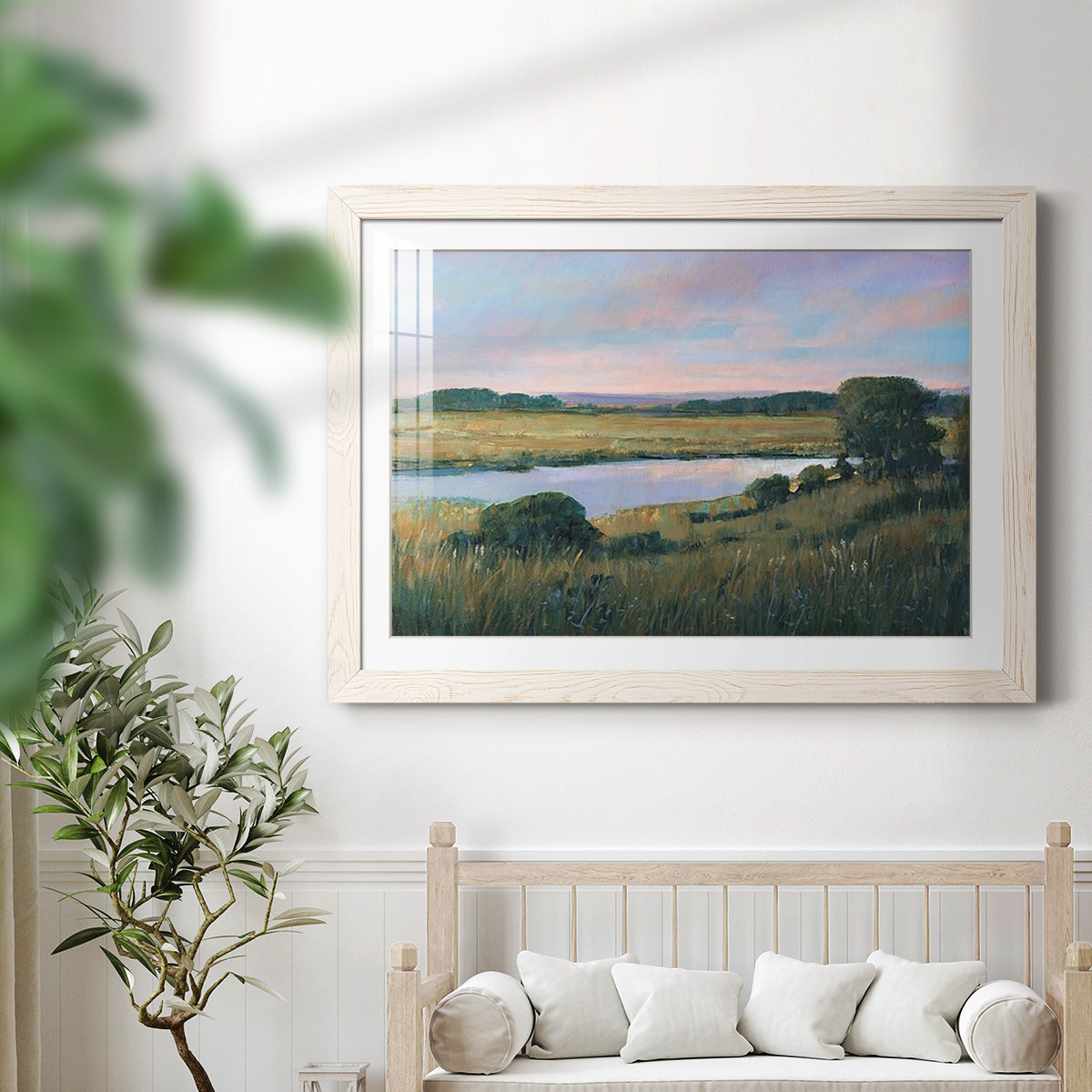 Spring Marsh II - Barnwood Framed Art Print