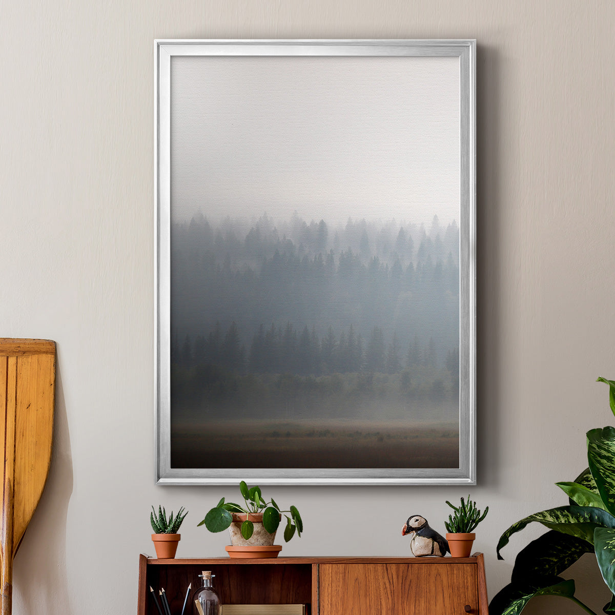 Morning Glow II - Modern Framed Canvas Print