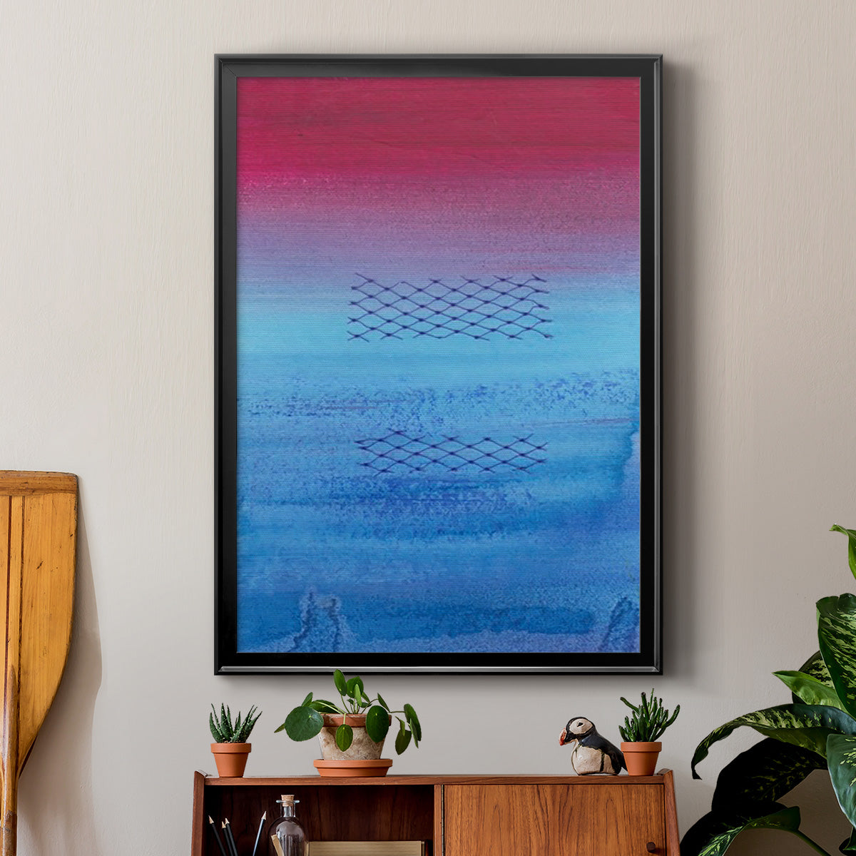 Gently Oppose II - Modern Framed Canvas Print