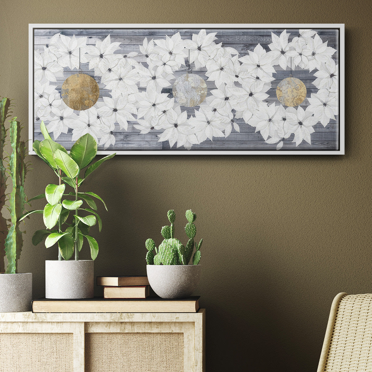 Sophisticated Christmas Collection H - Floater Framed Canvas Print