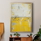 Yellow Bound - Modern Framed Canvas Print