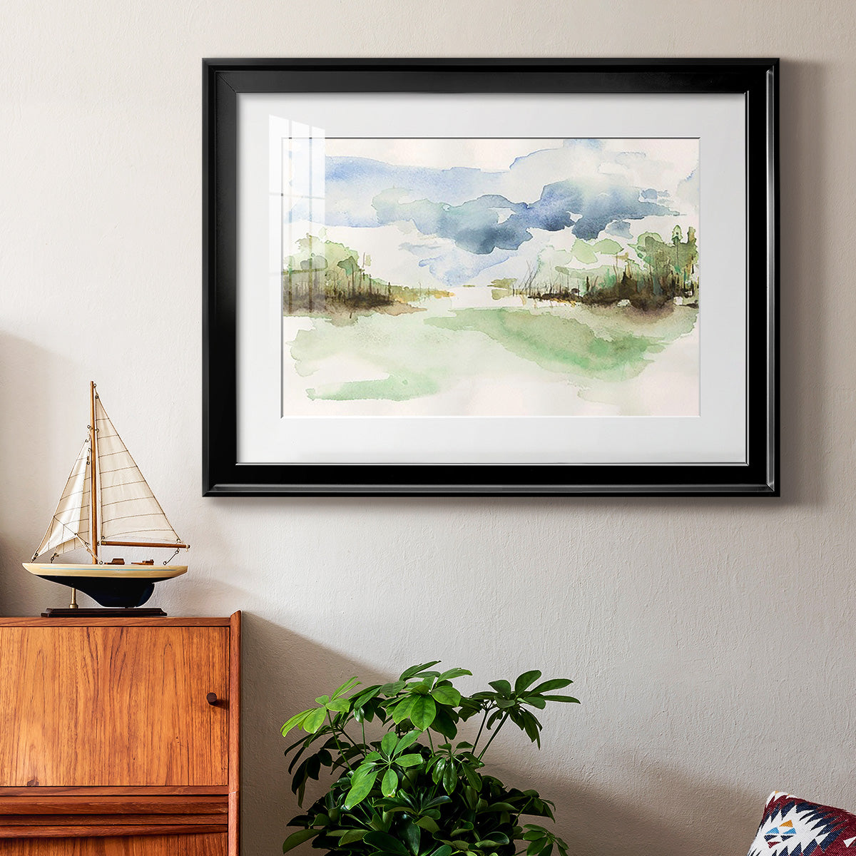 Brush Thickets II - Modern Framed Art Print