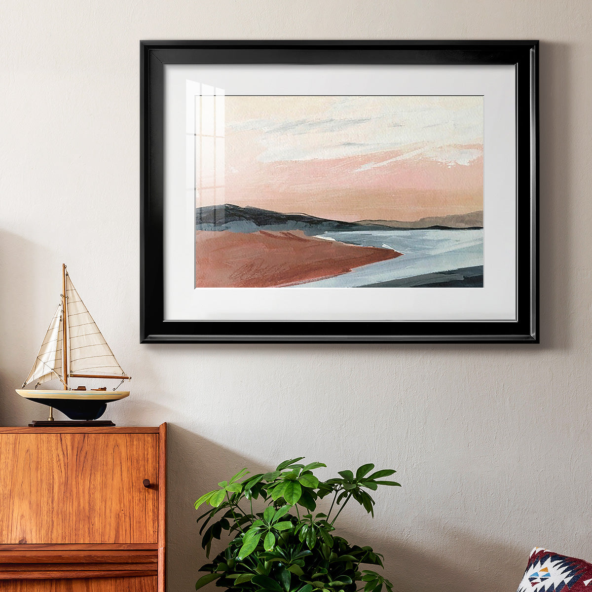 Paynes Coast I - Modern Framed Art Print