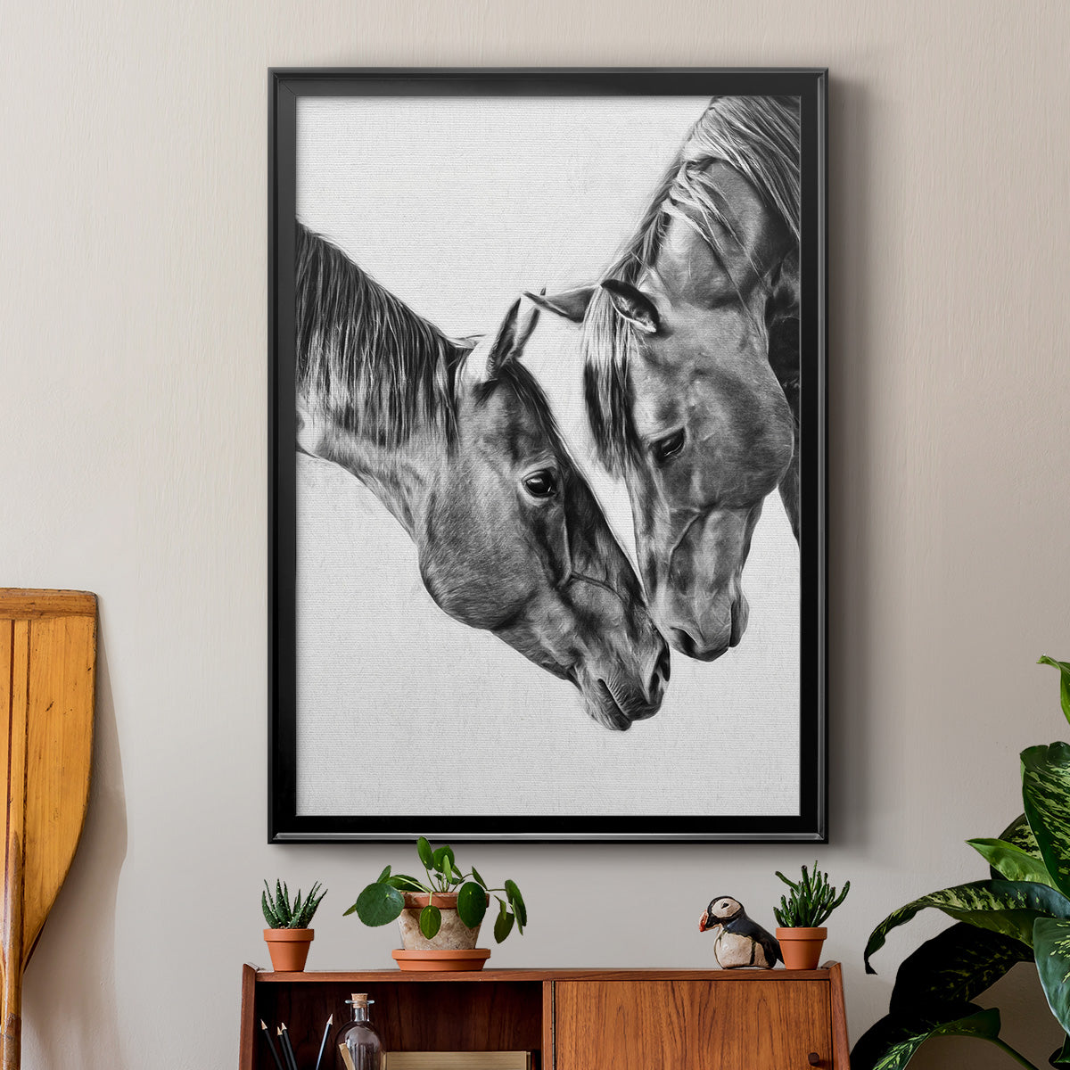 Equine Portrait VI - Modern Framed Canvas Print