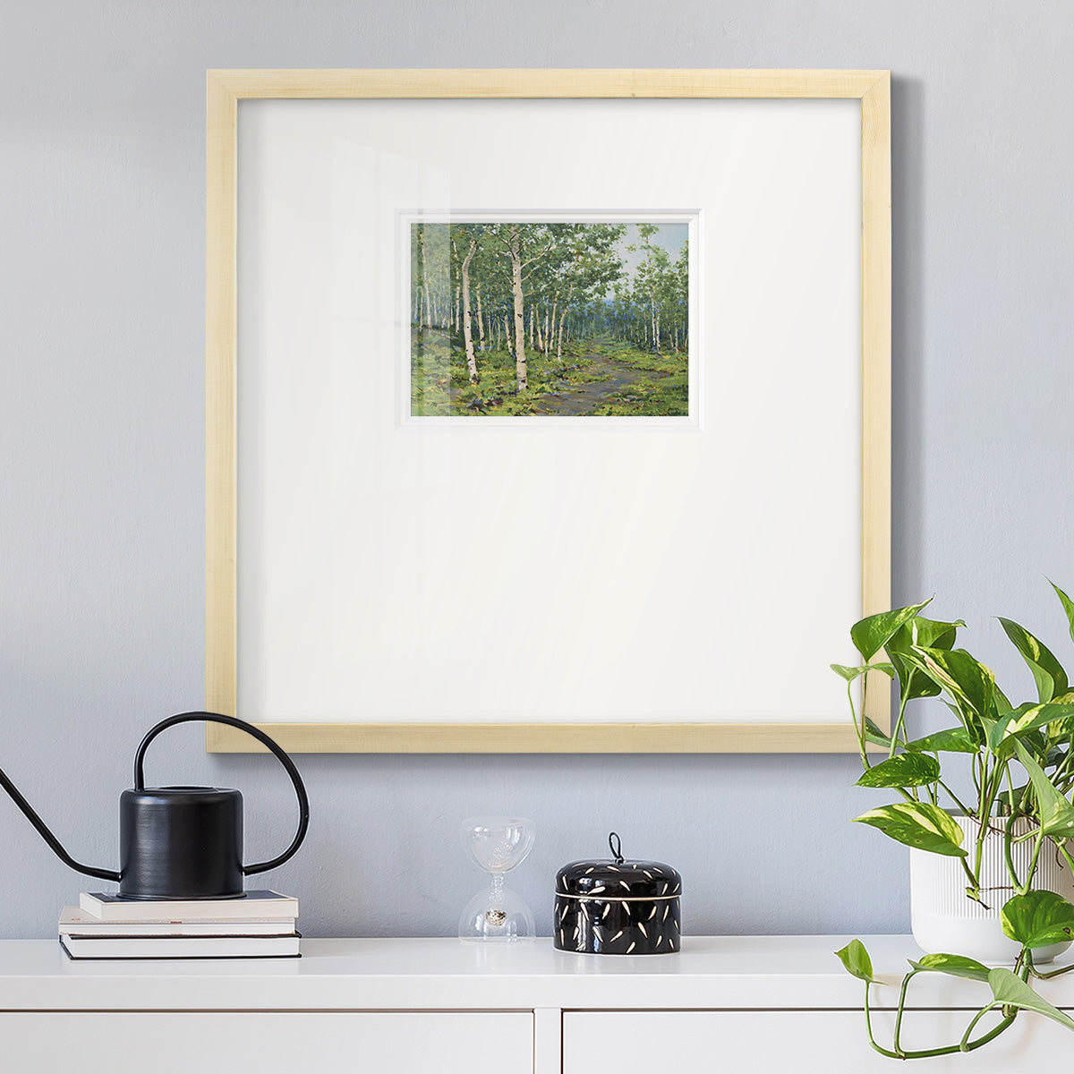 In the Forest- Premium Framed Print Double Matboard