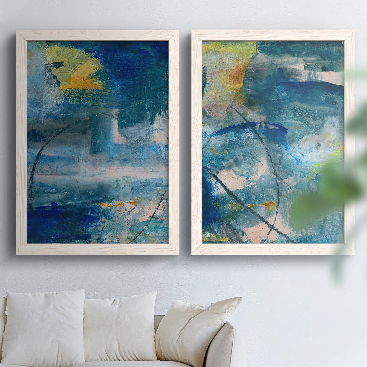 Spring Winds I - Premium Framed Canvas 2 Piece Set - Ready to Hang