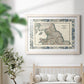 Bordered Map of England & Wales-Premium Framed Print - Ready to Hang