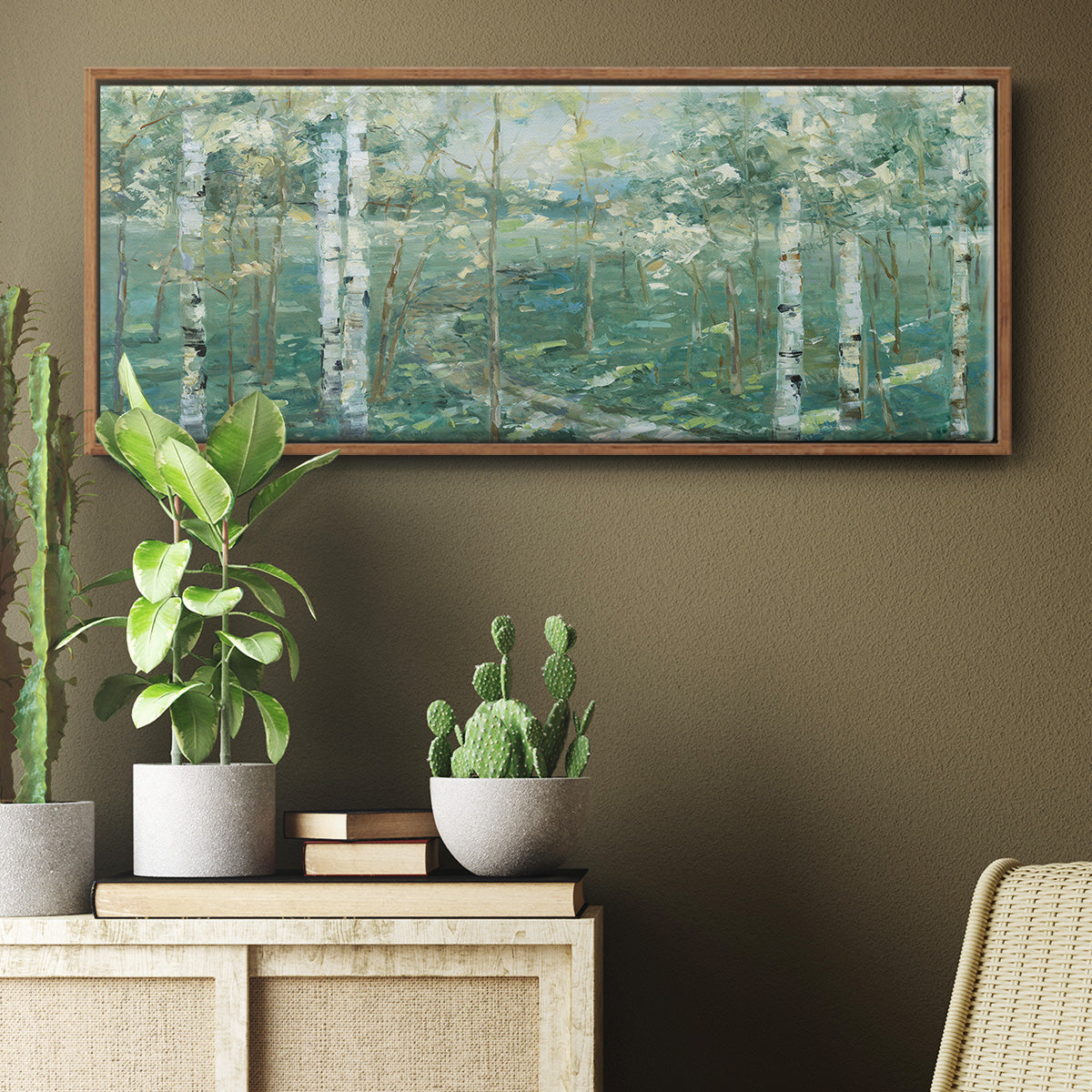 Meadow Light - Floater Framed Canvas Print