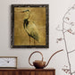 Gold Crane at Dusk II - Premium Canvas Framed in Barnwood - Ready to Hang