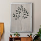 Leaves and Wood I - Modern Framed Canvas Print