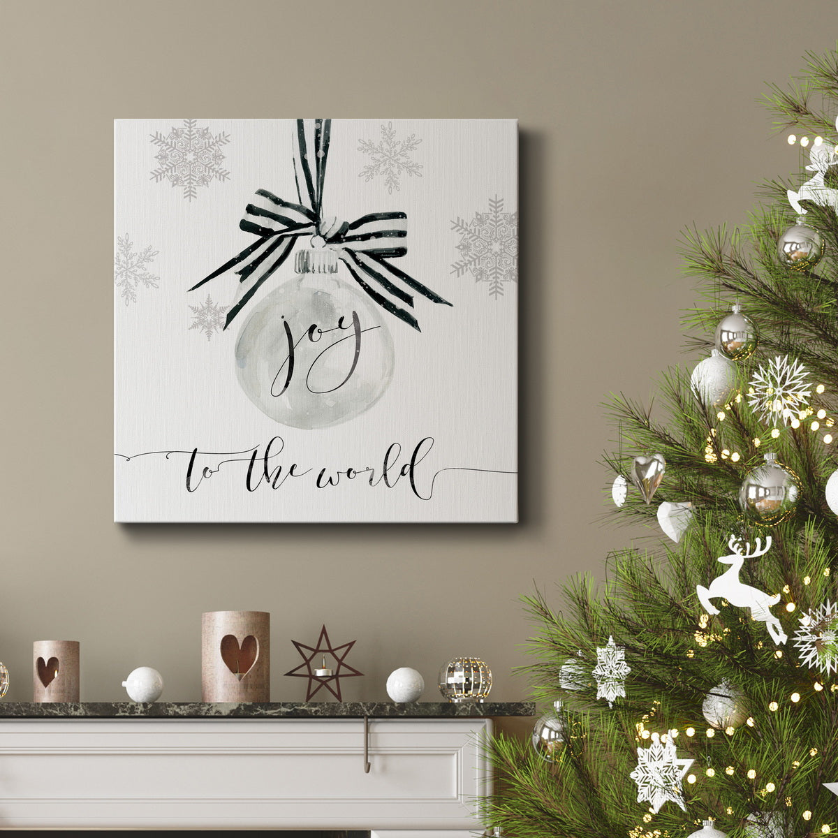 Joy Ornament - Premium Gallery Wrapped Canvas  - Ready to Hang