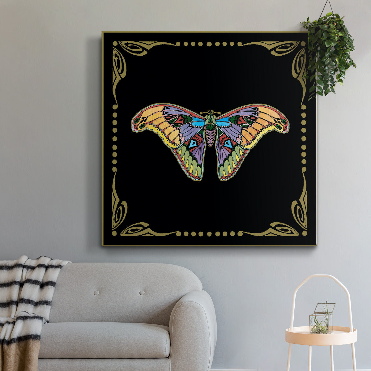 Cloisonne Butterfly - Canvas Art Print