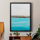 Harmony in Turquiose - Modern Framed Canvas Print