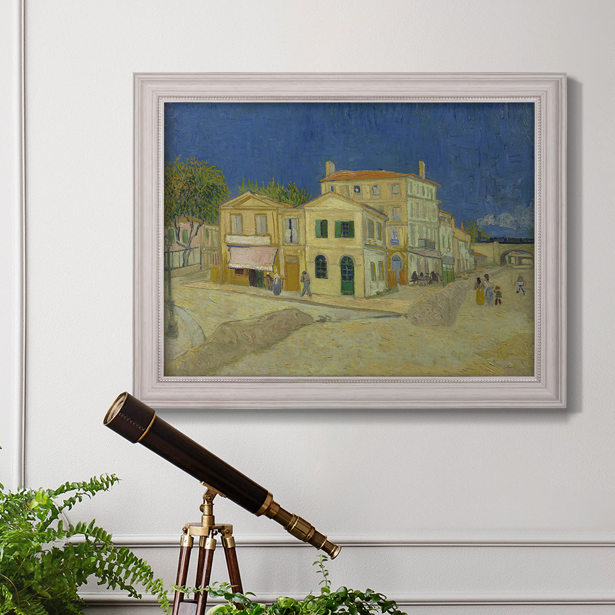 The Yellow House - Ornate Framed Canvas Print