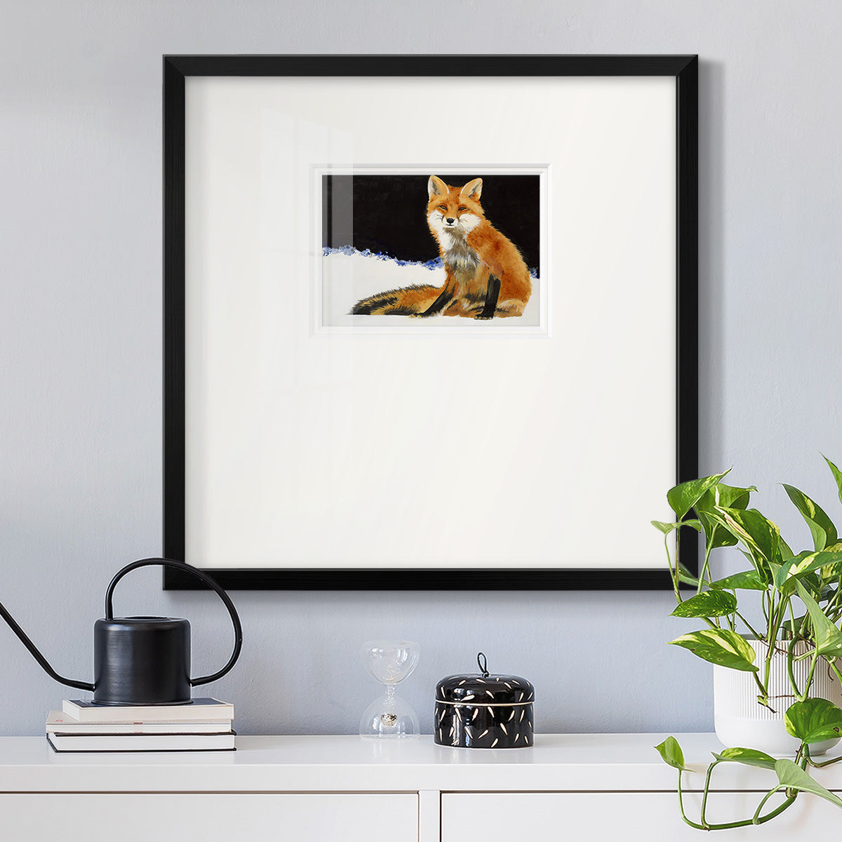 Fox Premium Framed Print Double Matboard