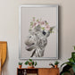 Peek A Boo Giraffe I - Modern Framed Canvas Print