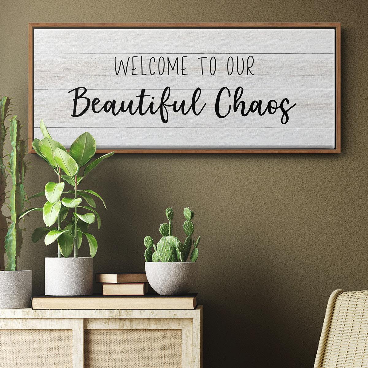 Beautiful Chaos - Floater Framed Canvas Print