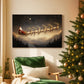 Amber Whisper of Candle - Canvas Art Print