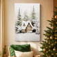 Frostlit Cottage at Dusk - Canvas Art Print