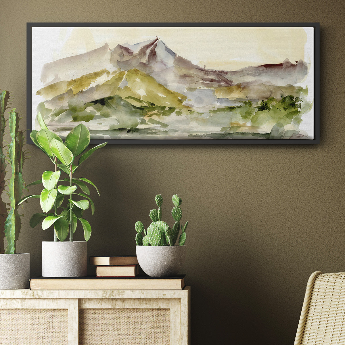 Plum Ridge I - Floater Framed Canvas Print