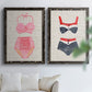 Vintage Swimming I - Premium Framed Canvas 2 Piece Set - Ready to Hang