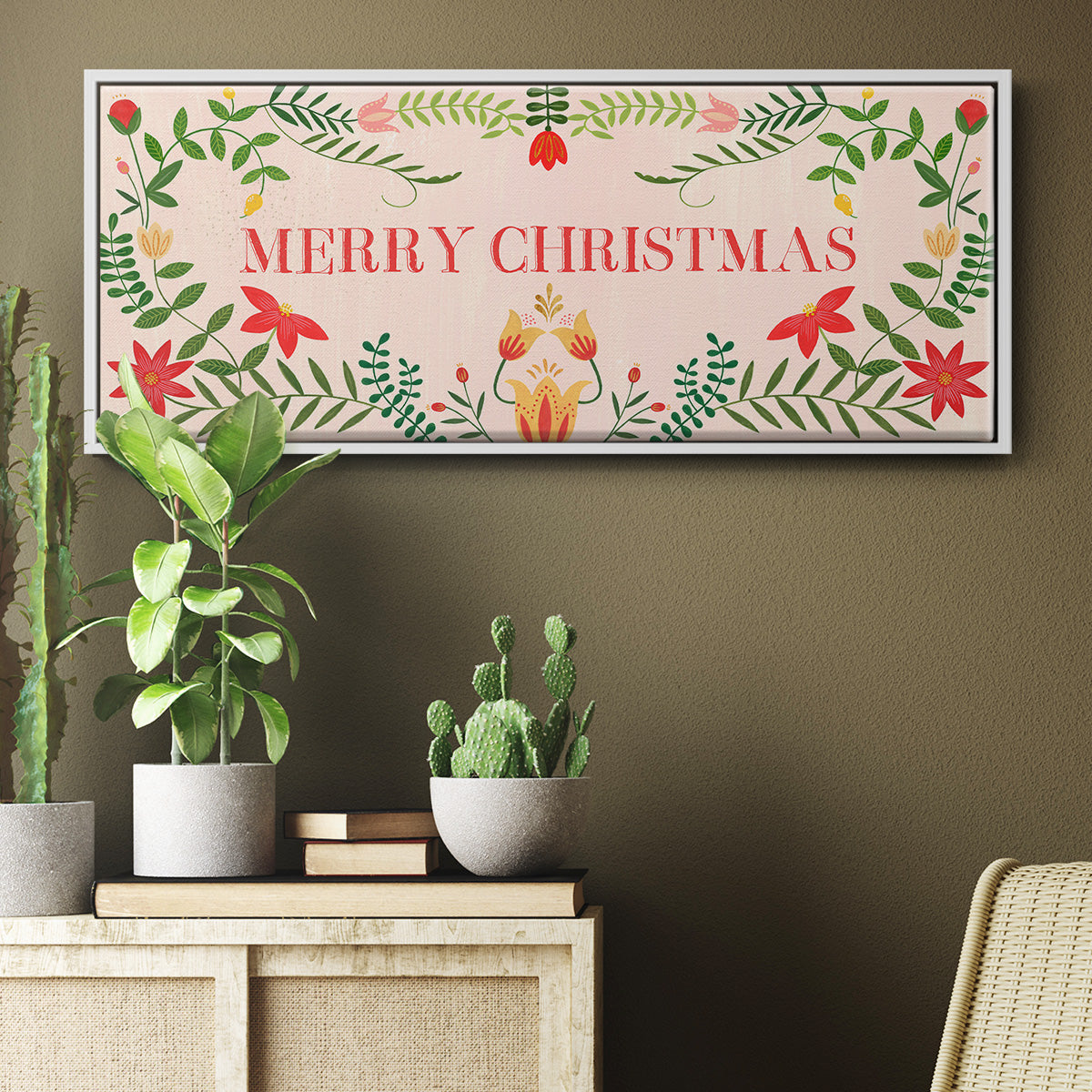 Twelve Days Collection D - Floater Framed Canvas Print